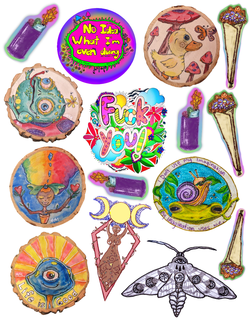 Stickers for Chaos and Kindness
